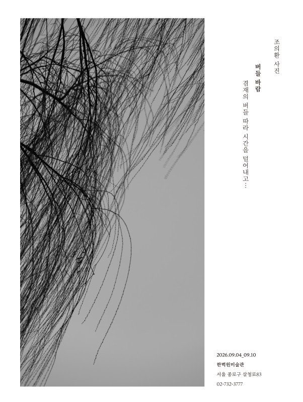 조의환 〈버들바람〉 전시 포스터.