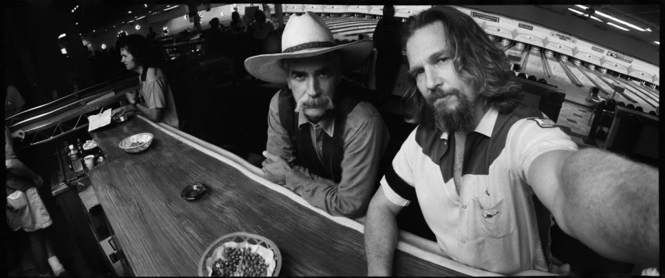 Jeff Bridges 가 자신의 Widelux 로 촬영한 영화 촬영 현장 사진 1